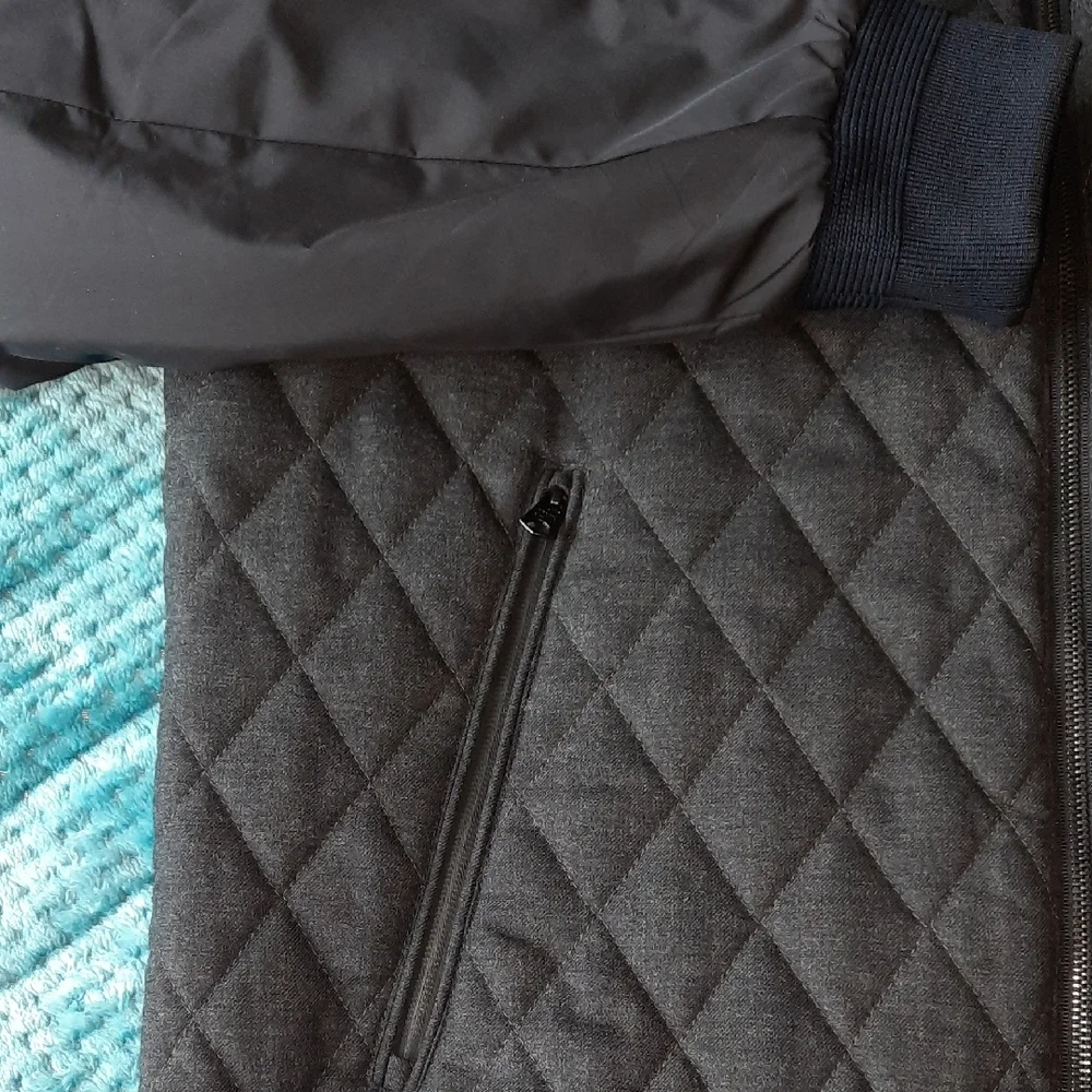 Scotch & Soda Men's Quilted Puffer Jacket - Dark Gray NWOT - Picture 6 of 16